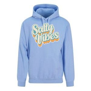 Retro Salty Vibes Beach Lover Unisex Surf Hoodie