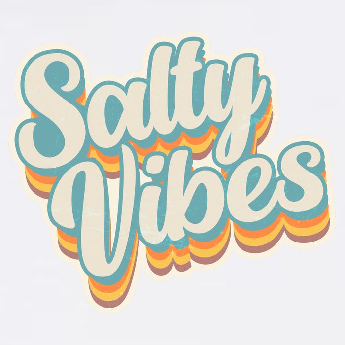 Retro Salty Vibes Beach Lover Garment-Dyed Sweatshirt