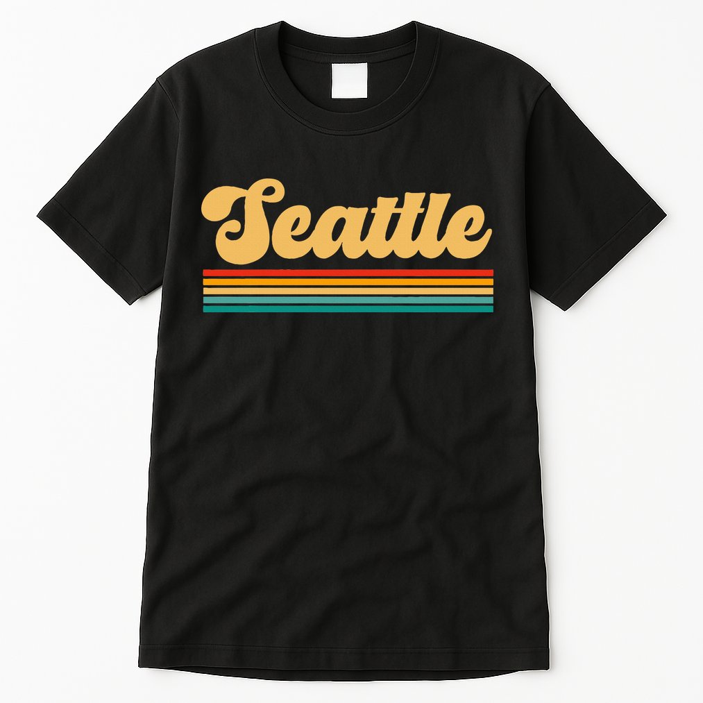 Retro Seattle Washington Tall T-Shirt