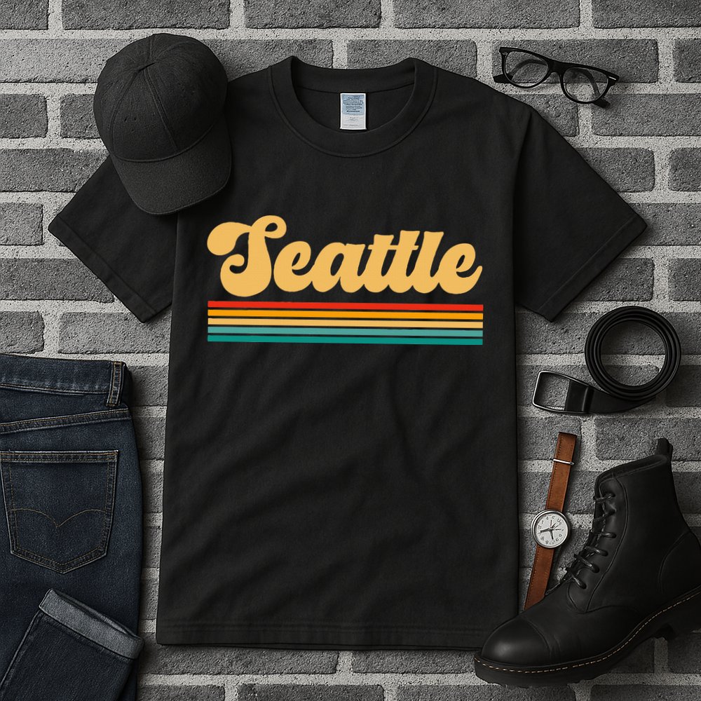 Retro Seattle Washington Tall T-Shirt