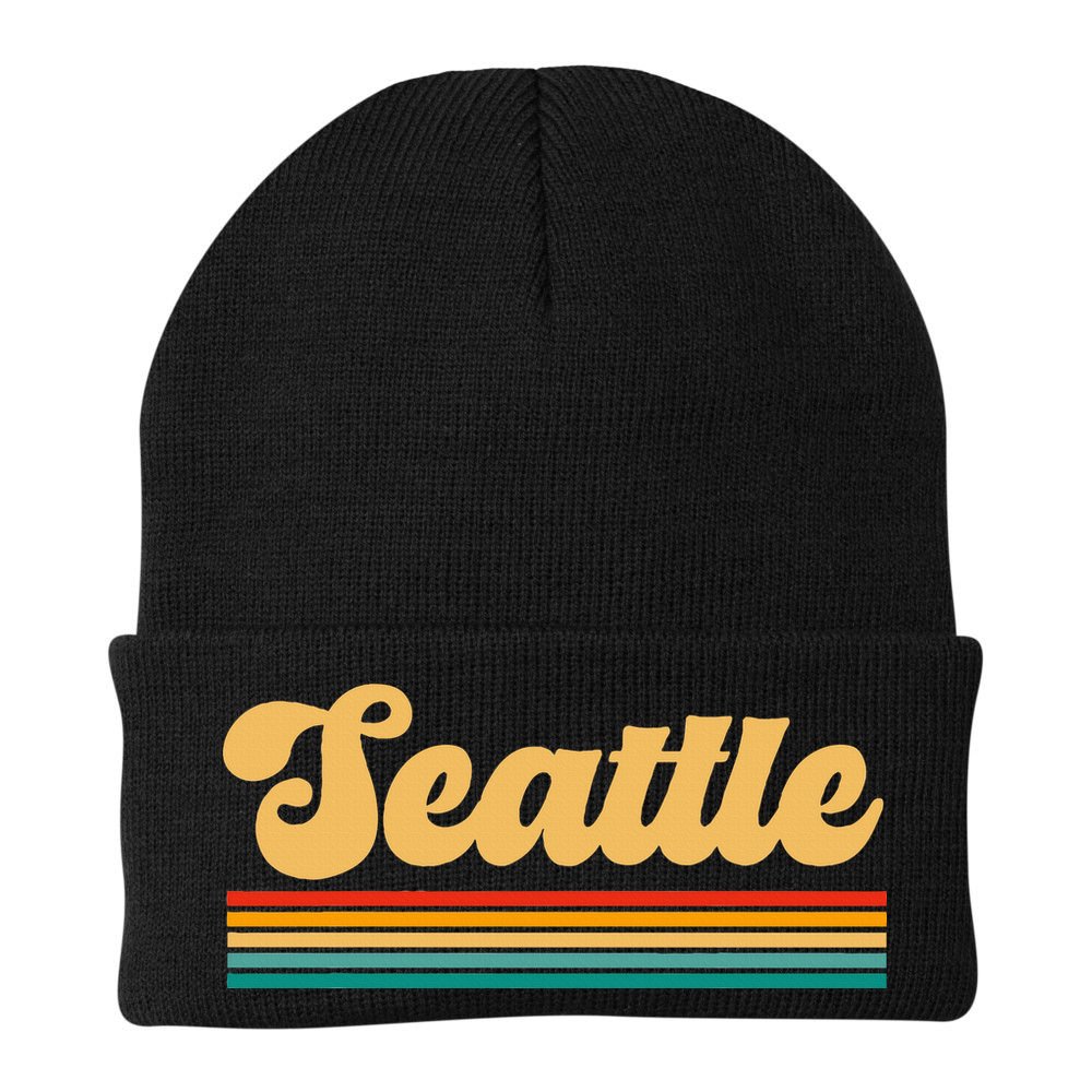 Retro Seattle Washington Beanie