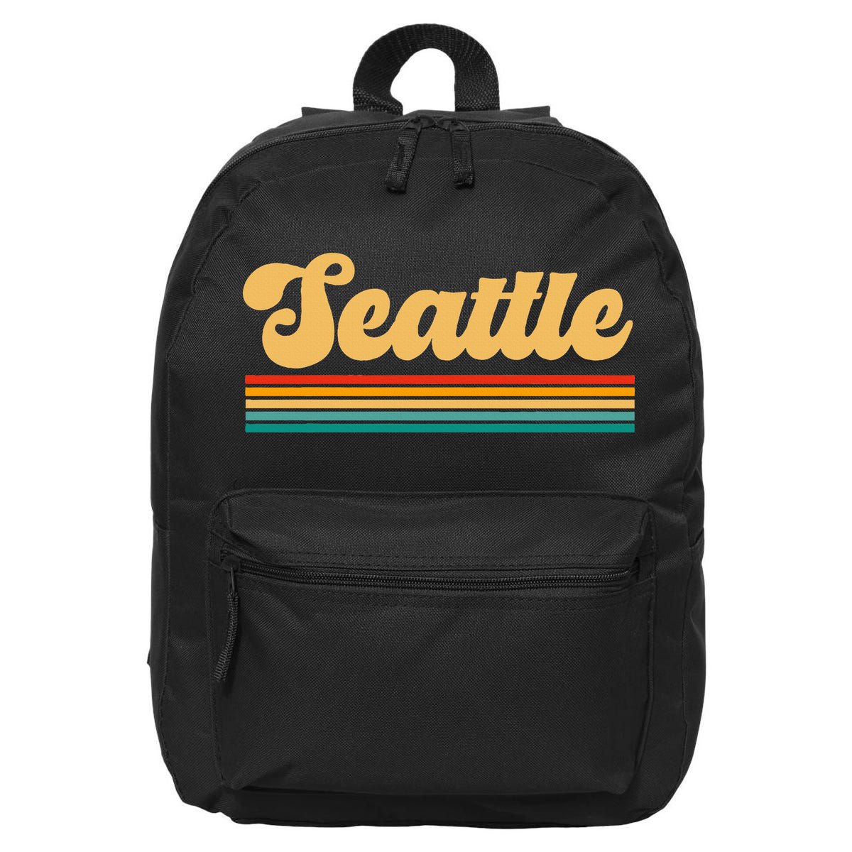 Retro Seattle Washington 16 in Basic Backpack