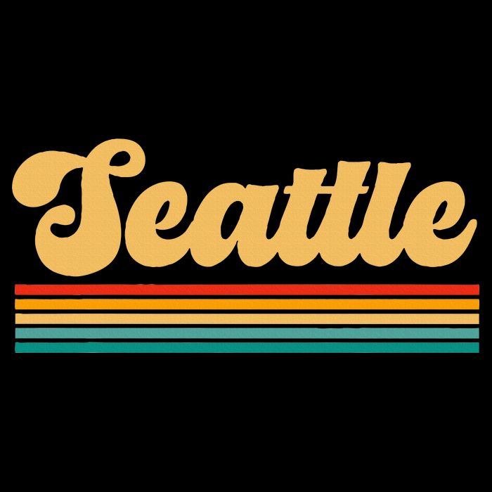 Retro Seattle Washington 16 in Basic Backpack