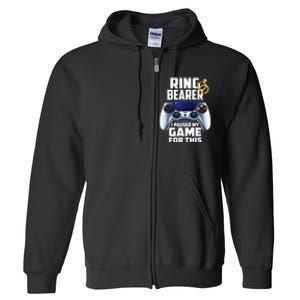 Ring Security Wedding Ring Bearer Groomsman Proposal Gifts Full Zip Hoodie