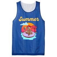 Retro Skeleton With Sunglasses Summer Goth Vacation Skull Mesh Reversible Basketball Jersey Tank