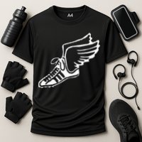 Running Shoe With Wings Track And Field Sneaker Performance Shirt