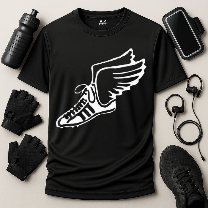 Running Shoe With Wings Track And Field Sneaker Performance Shirt