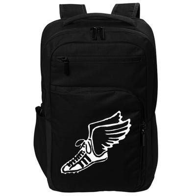 Running Shoe With Wings Track And Field Sneaker Impact Tech Backpack