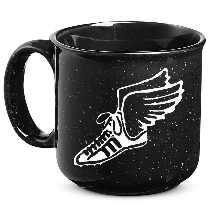 Running Shoe With Wings Track And Field Sneaker 15oz Campfire Ceramic Mug