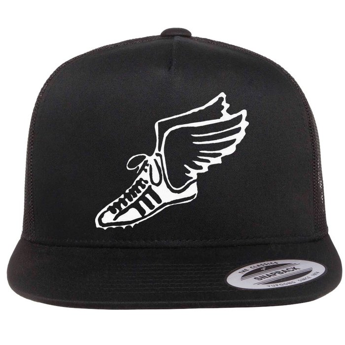 Running Shoe With Wings Track And Field Sneaker Flatbill Hat