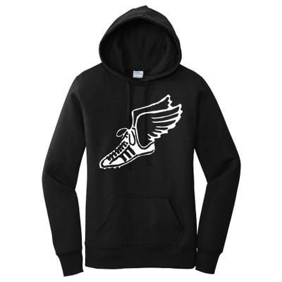 Running Shoe With Wings Track And Field Sneaker Women's Pullover Hoodie