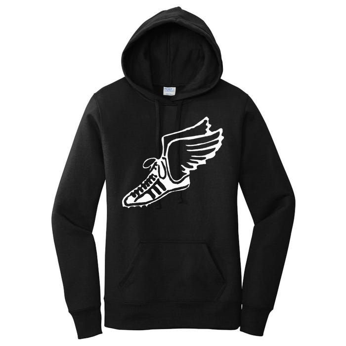 Running Shoe With Wings Track And Field Sneaker Women's Pullover Hoodie