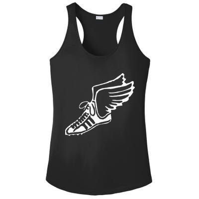 Running Shoe With Wings Track And Field Sneaker Ladies PosiCharge Competitor Racerback Tank
