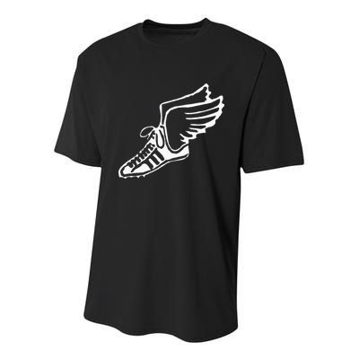 Running Shoe With Wings Track And Field Sneaker Youth Performance Sprint T-Shirt