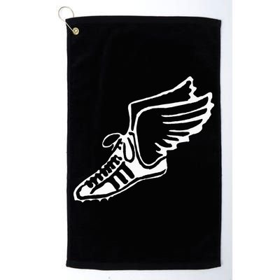 Running Shoe With Wings Track And Field Sneaker Golf Towel