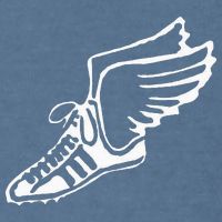 Running Shoe With Wings Track And Field Sneaker Garment-Dyed Sweatshirt