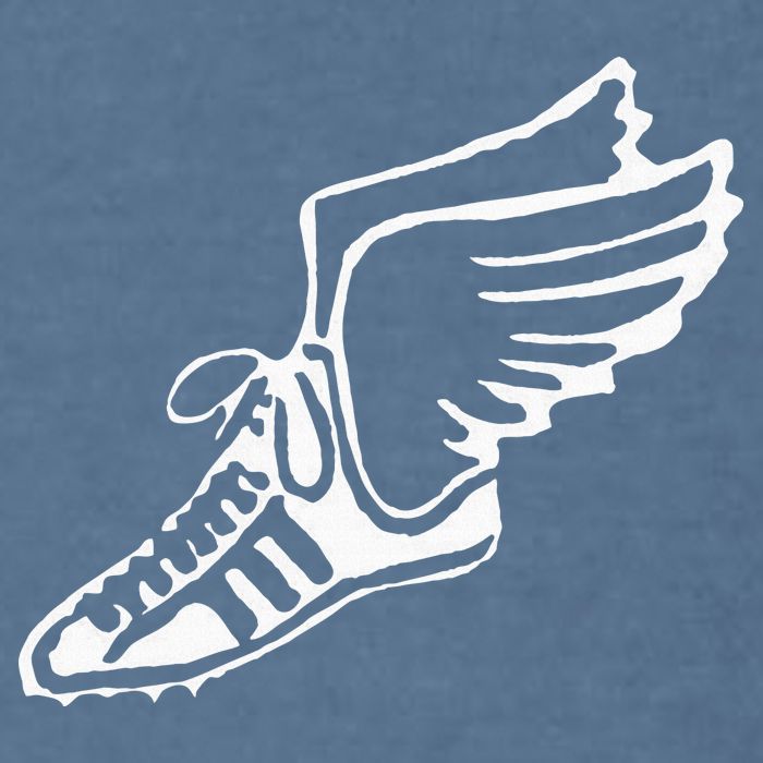 Running Shoe With Wings Track And Field Sneaker Garment-Dyed Sweatshirt