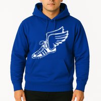 Running Shoe With Wings Track And Field Sneaker Hoodie