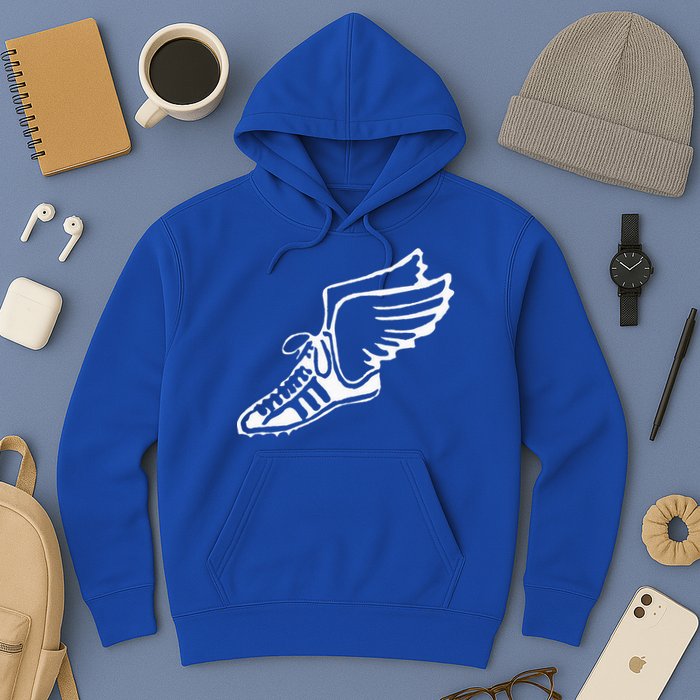Running Shoe With Wings Track And Field Sneaker Hoodie
