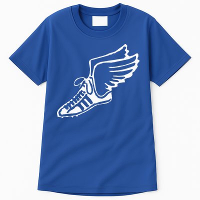 Running Shoe With Wings Track And Field Sneaker Tall T-Shirt