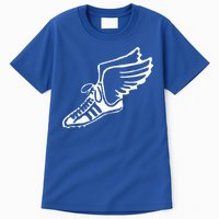Running Shoe With Wings Track And Field Sneaker Tall T-Shirt