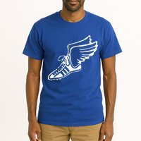 Running Shoe With Wings Track And Field Sneaker Tall T-Shirt