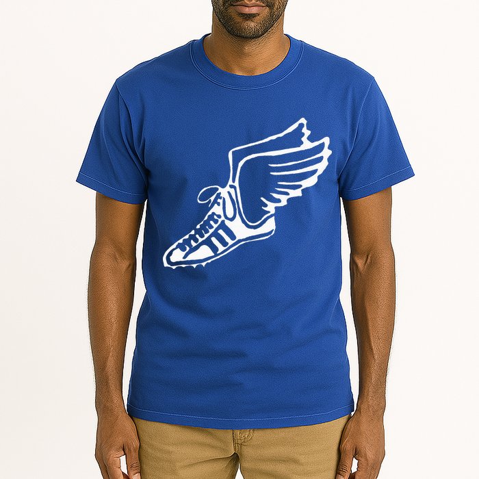 Running Shoe With Wings Track And Field Sneaker Tall T-Shirt