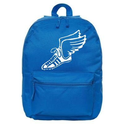 Running Shoe With Wings Track And Field Sneaker 16 in Basic Backpack