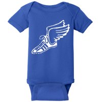 Running Shoe With Wings Track And Field Sneaker Baby Bodysuit