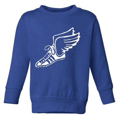 Running Shoe With Wings Track And Field Sneaker Toddler Sweatshirt