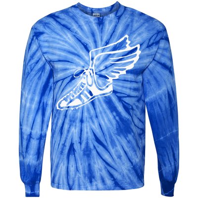 Running Shoe With Wings Track And Field Sneaker Tie-Dye Long Sleeve Shirt