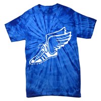 Running Shoe With Wings Track And Field Sneaker Tie-Dye T-Shirt