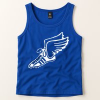 Running Shoe With Wings Track And Field Sneaker Tank Top
