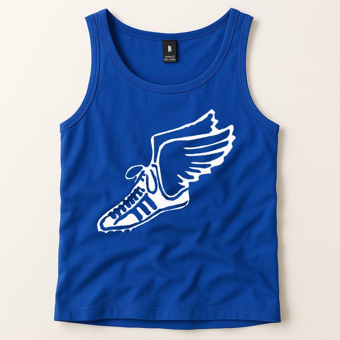 Running Shoe With Wings Track And Field Sneaker Tank Top