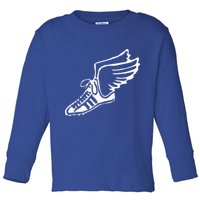 Running Shoe With Wings Track And Field Sneaker Toddler Long Sleeve Shirt