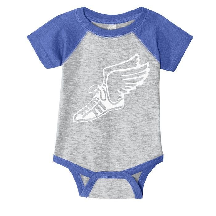 Running Shoe With Wings Track And Field Sneaker Infant Baby Jersey Bodysuit