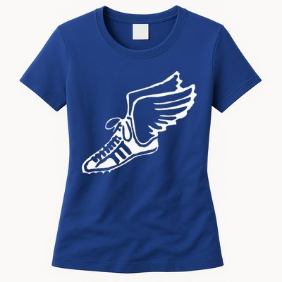 Running Shoe With Wings Track And Field Sneaker Womens T-Shirt