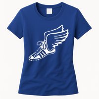 Running Shoe With Wings Track And Field Sneaker Womens T-Shirt