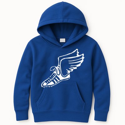 Running Shoe With Wings Track And Field Sneaker Kids Hoodie