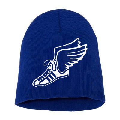Running Shoe With Wings Track And Field Sneaker Short Acrylic Beanie