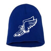 Running Shoe With Wings Track And Field Sneaker Short Acrylic Beanie
