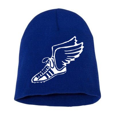 Running Shoe With Wings Track And Field Sneaker Short Acrylic Beanie