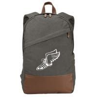 Running Shoe With Wings Track And Field Sneaker Cotton Canvas Backpack