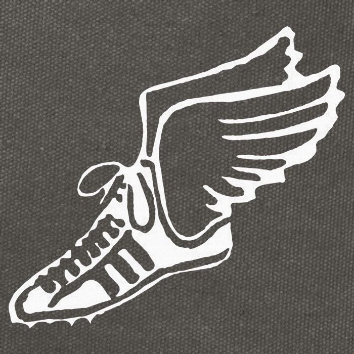 Running Shoe With Wings Track And Field Sneaker Cotton Canvas Backpack