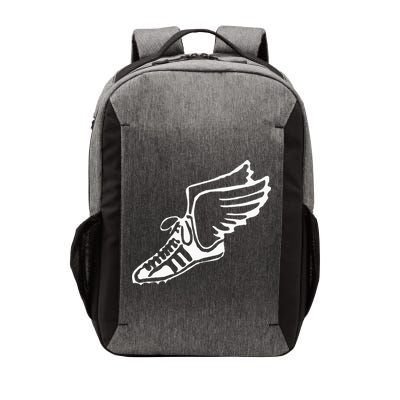 Running Shoe With Wings Track And Field Sneaker Vector Backpack