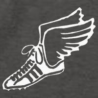Running Shoe With Wings Track And Field Sneaker Vector Backpack