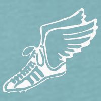 Running Shoe With Wings Track And Field Sneaker Sueded Cloud Jersey T-Shirt