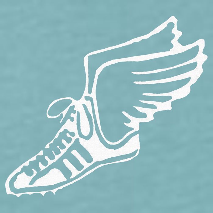 Running Shoe With Wings Track And Field Sneaker Sueded Cloud Jersey T-Shirt