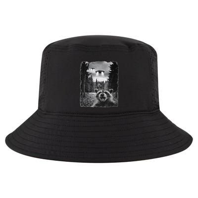 Racoon Selfie With Bigfoot And Ufos Funny Sasquatch Raccoon Gift Cool Comfort Performance Bucket Hat