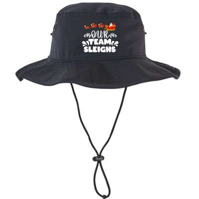 Reindeers SantaS Workers Our Team Sleighs Xmas Bucket Hat